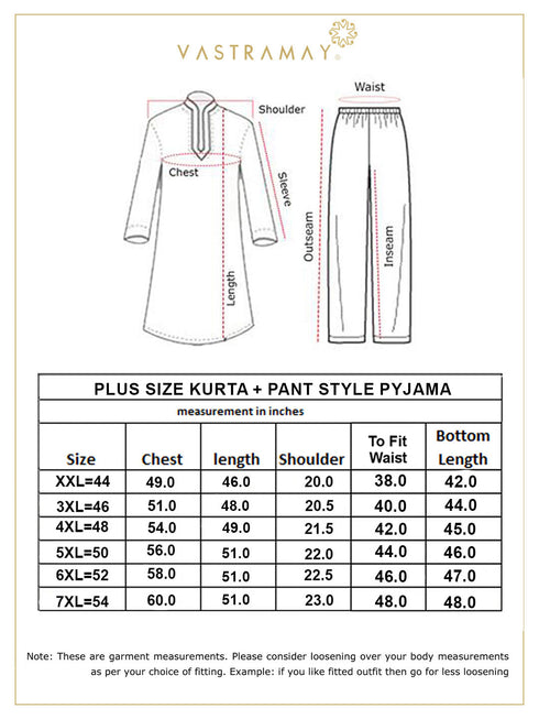 Vastramay Men's Cream Jacquard Cotton Kurta Pyjama Set