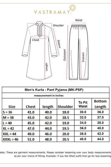 SHRESTHA BY VASTRAMAY Men's Mehndi Green Silk Machine Embroidered Kurta Pyjama