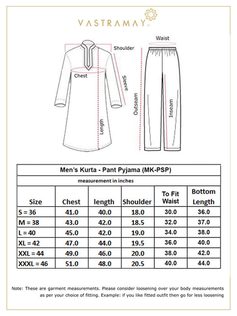Vastramay Men's Maroon jacquard Zig Zag Cotton Kurta With Pant Set