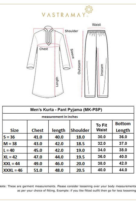 VASTRAMAY Men's Navy Blue Patola Print Ethnic kurta Pyjama Set