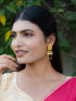 Zeraki Jewels Rajeshwari Long Gold Earrings