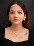 Zeraki Jewels Alya Silver Necklace Set