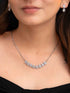 Zeraki Jewels Ziya Silver Necklace Set