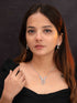 Zeraki Jewels Glow Silver Necklace Set