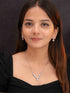 Zeraki Jewels Taruni Silver Necklace Set