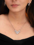 Zeraki Jewels Esha Silver Necklace Set