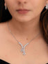 Zeraki Jewels Savi Silver Necklace Set