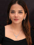 Zeraki Jewels Suman Silver Necklace Set