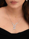 Zeraki Jewels Nyra Silver Necklace Set