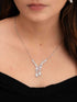 Zeraki Jewels Nyra Silver Necklace Set