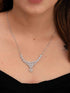 Zeraki Jewels Ishita Silver Necklace Set