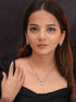 Zeraki Jewels Prakruti Silver Necklace Set