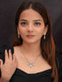 Zeraki Jewels Leaf Grace Silver Necklace Set