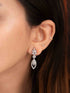 Zeraki Jewels Leaf Grace Silver Necklace Set