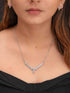 Zeraki Jewels Anvi Silver Necklace Set