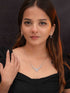 Zeraki Jewels Ishani Silver Necklace Set