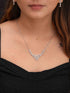 Zeraki Jewels Ishani Silver Necklace Set