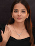 Zeraki Jewels Rashmi Silver Necklace Set