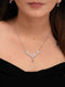 Zeraki Jewels Rashmi Silver Necklace Set