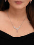 Zeraki Jewels Rashmi Silver Necklace Set
