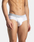 Jockey White Microfiber Mesh Performance Brief with Stay Dry Technology