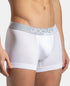 Jockey Microfiber Mesh Stretch Performance Trunk with Stay Dry Technology | White