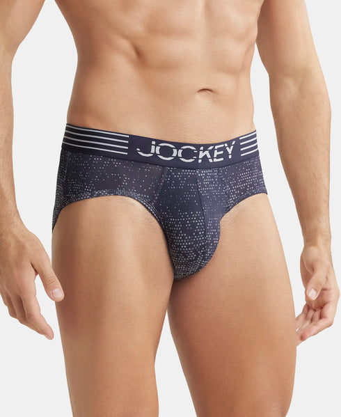 Jockey True Navy Printed Performance Brief