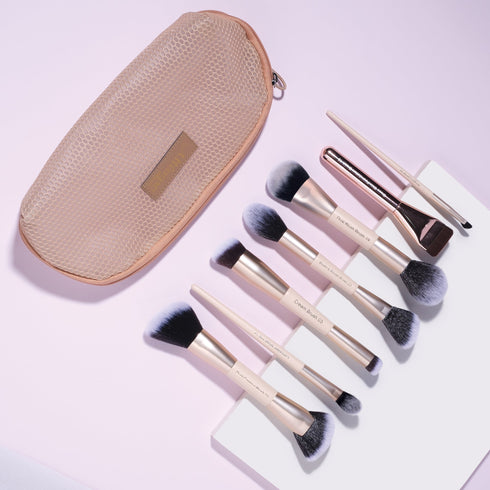 Milagro Beauty Viral 7 Brush Set with Mesh Bag