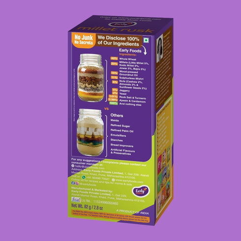 Early Foods Chota Pack Multigrain Millet Rusk