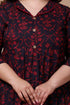 Miravan Womens Plus Size Maroon Floral Printed Anarkali Kurta