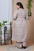 Miravan Womens Plus Size Cotton Floral Print Anarkali Kurta And Sharara Set