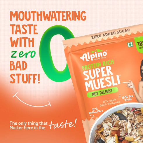 Alpino Zero Added Sugar Super Muesli Nut Delight
