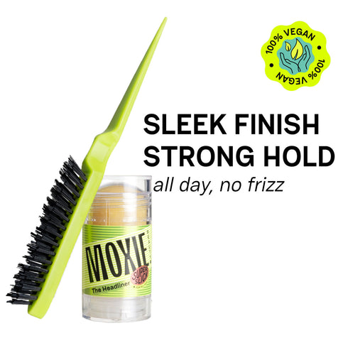 Moxie Beauty The Headliner and Finisher Duo - Hair Wax Stick & Brush