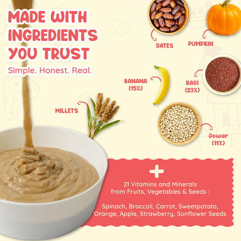 Rorosaur Millety Pumpkin Baby Porridge Mix