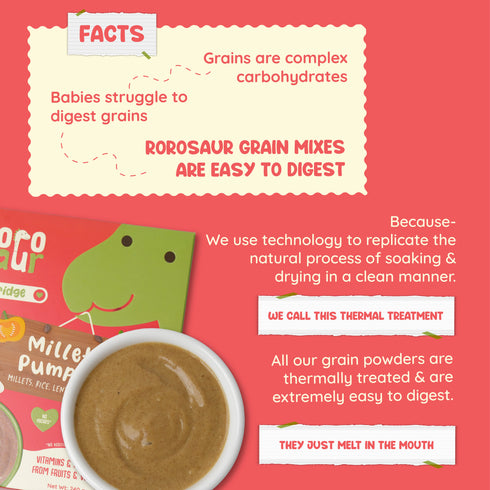 Rorosaur Millety Pumpkin Baby Porridge Mix