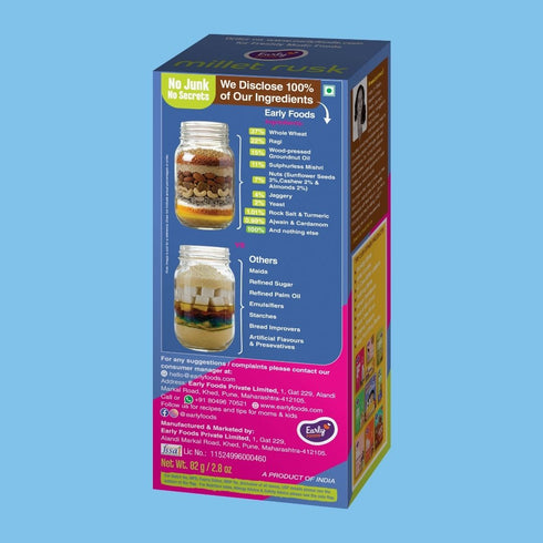 Early Foods Chota Pack Ragi Millet Rusk