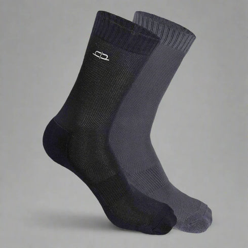 Heelium Bamboo Men Crew Socks (Solids) - 2 Pairs