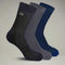 Heelium Bamboo Men Crew Socks (Solids) - 3 Pairs
