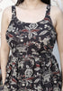 Miravan Womens Pure Cotton Floral Printed Noodle Straps Multi Western Top