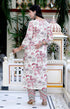 Miravan Womens Cotton Light Pink Floral Printed Straight Pakistani Style Kurta And Palazzo