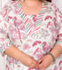 Miravan Womens Plus Size Light Pink Scenic Birds And Leaf Floral Printed Cotton Straight Pakistani Style Kurta And Palazzo