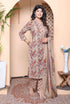 Miravan Womens Multicolor Floral Printed Pure Cotton Kurta and Palazzo with Dupatta Set