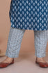 Miravan Womens Blue Plus Size Pure Cotton Straight Kurta And Palazzo Set