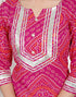 Miravan Womens Embellished ethnic cotton Kurta with palazzo