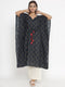 Miravan Womens Applique Printed Cotton Kaftan Kurta