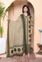 Miravan Womens Polka Dot Printed V Neck Kurta with Palazzo and Dupatta Set