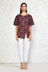 Miravan Womens Cotton Floral Print Straight Kurti
