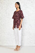 Miravan Womens Cotton Floral Print Straight Kurti
