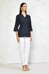 Miravan Womens Blue Printed Indigo Tunic