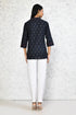 Miravan Womens Blue Printed Indigo Tunic